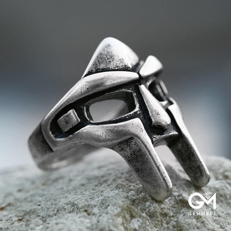 Vintage Personality Mask Titanium Steel Ring