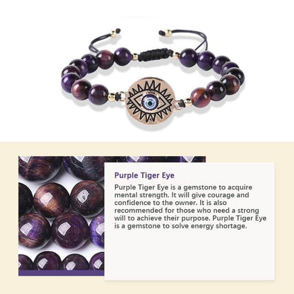 Fee Now: Tiger Eye Evil Eye Protection Bracelet