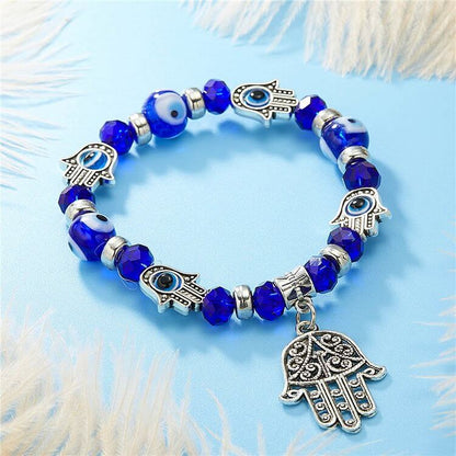 Evil Eye & Hamsa Charm Pendant Bracelet