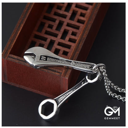 Titanium Steel Wrench Necklace