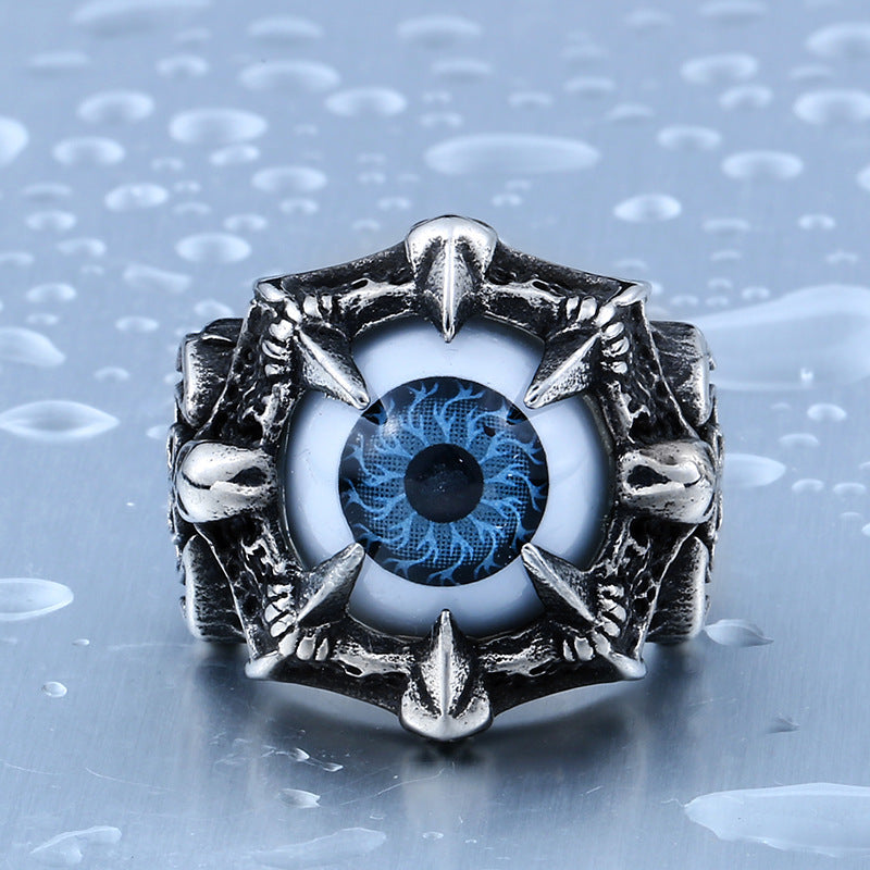 Devil Eye of Death Personality Titanium Steel Ring