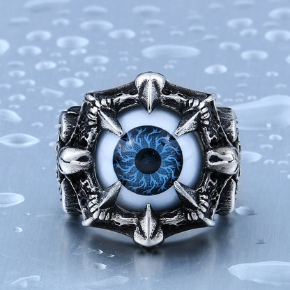 Devil Eye of Death Personality Titanium Steel Ring