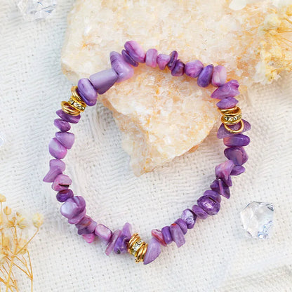 Irregular Stone Crystal Crushed Beads Bracelet