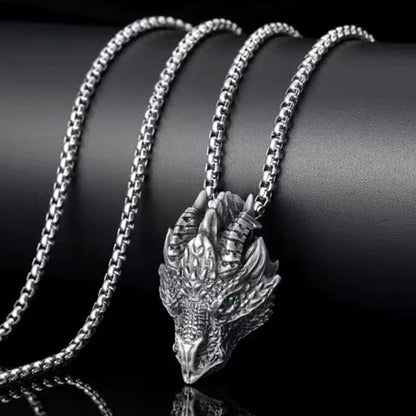 Vintage New Street Hip Hop Dragon Animal Necklace