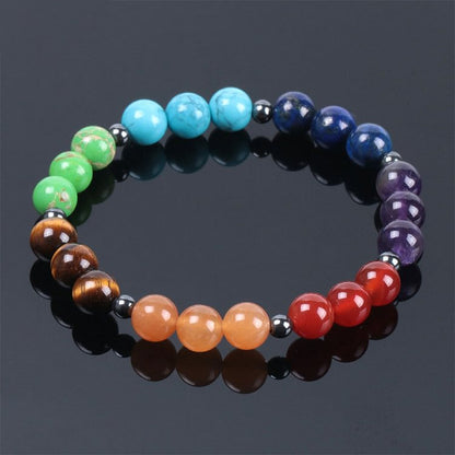 Chakra Energy Stones Bead Bracelet