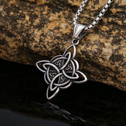 Viking Celtic Knot Pendant Titanium Steel Necklace