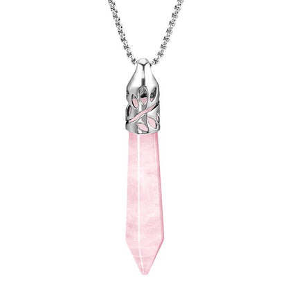 Crystal Bullet Protection Gemstone Necklace