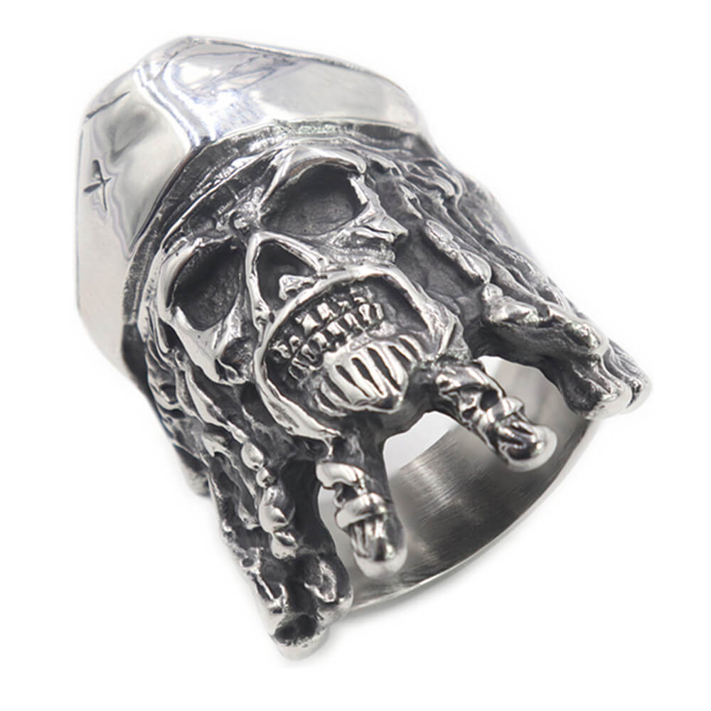 New Pirate Skull Ring