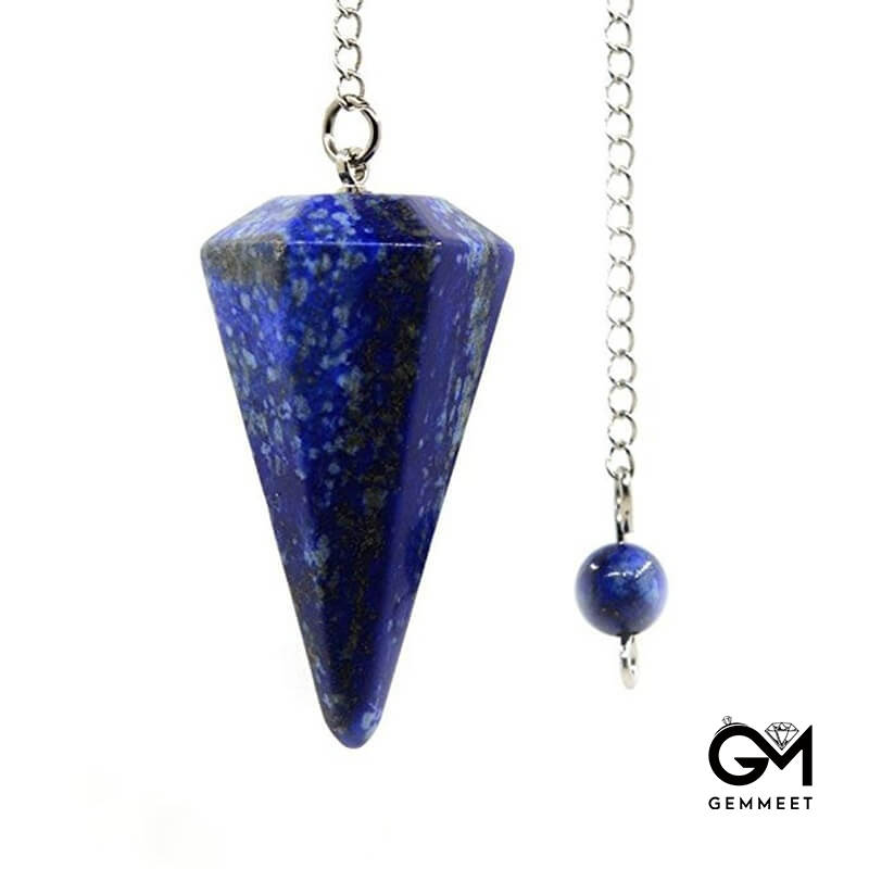 Crystal Hexagon Pyramidal Pendant Necklace