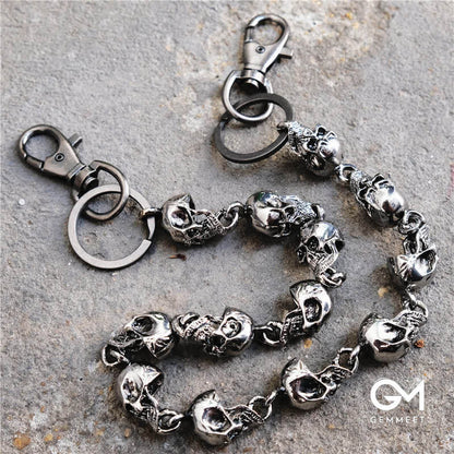 Men's Gothic Skull Head Waist Chain