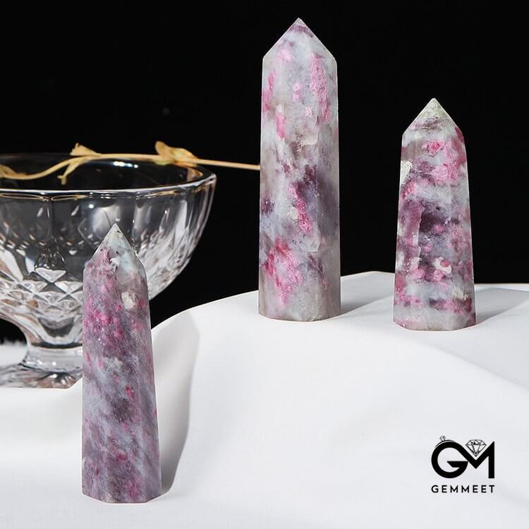 Lepidolite Crystal Wands Tower