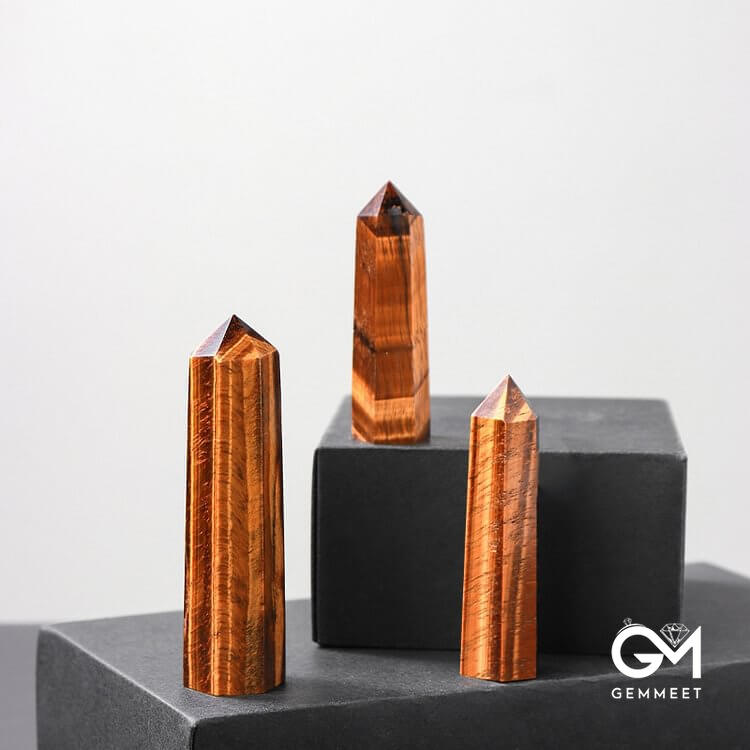 Tiger Eye  Crystal Wands Tower