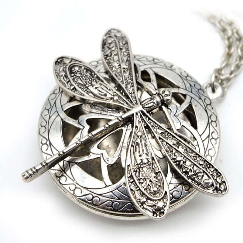 Stainless Steel Aroma Dragonfly Necklace