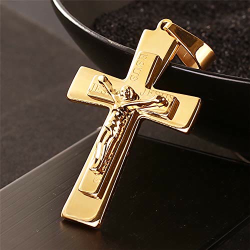 Men's Golden Cross Necklace