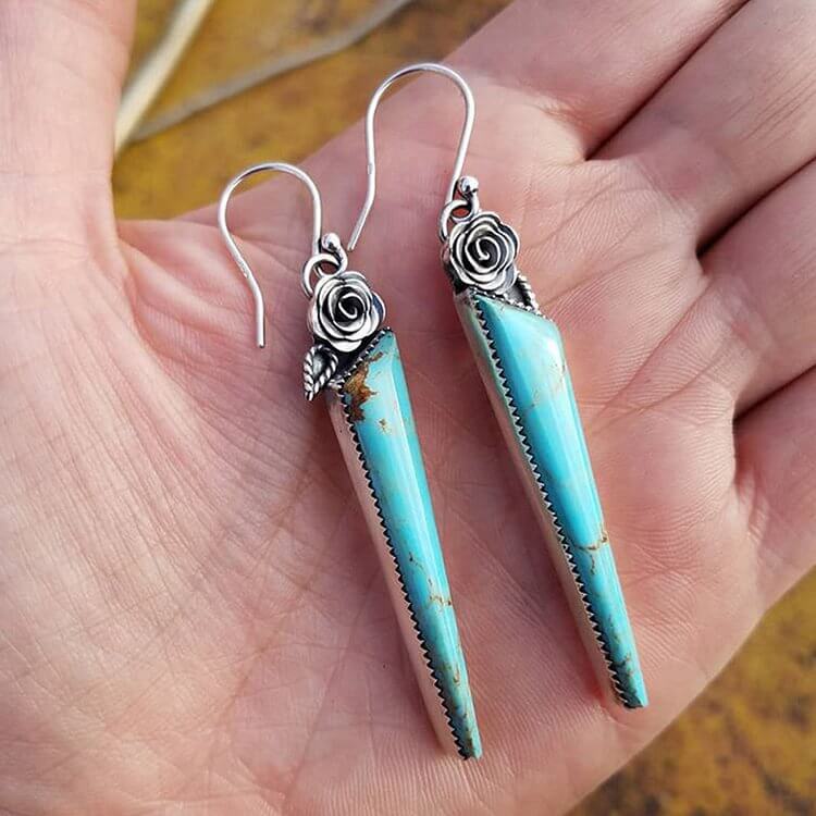 Turquoise Water Droplet Earrings