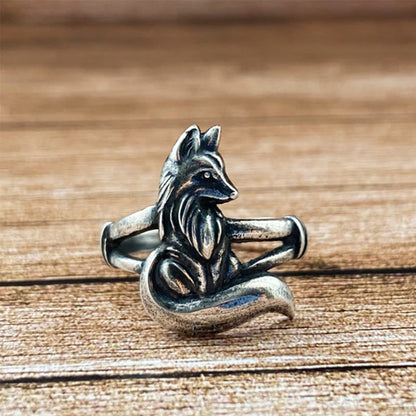 Creative Retro Big Tail Fox Ring