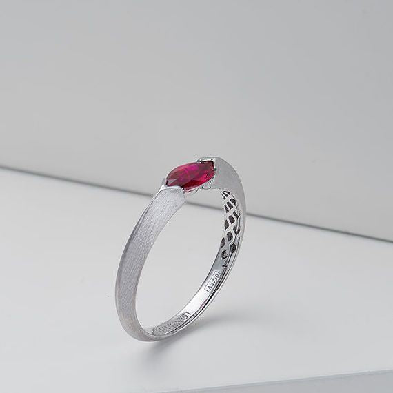 Faxul Natural Marquise Ruby Ring