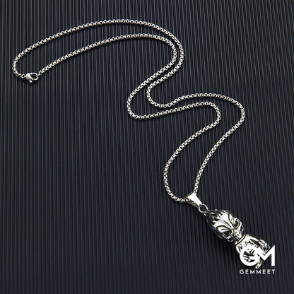 Stainless Hexagram Demon Imp Doll Necklace