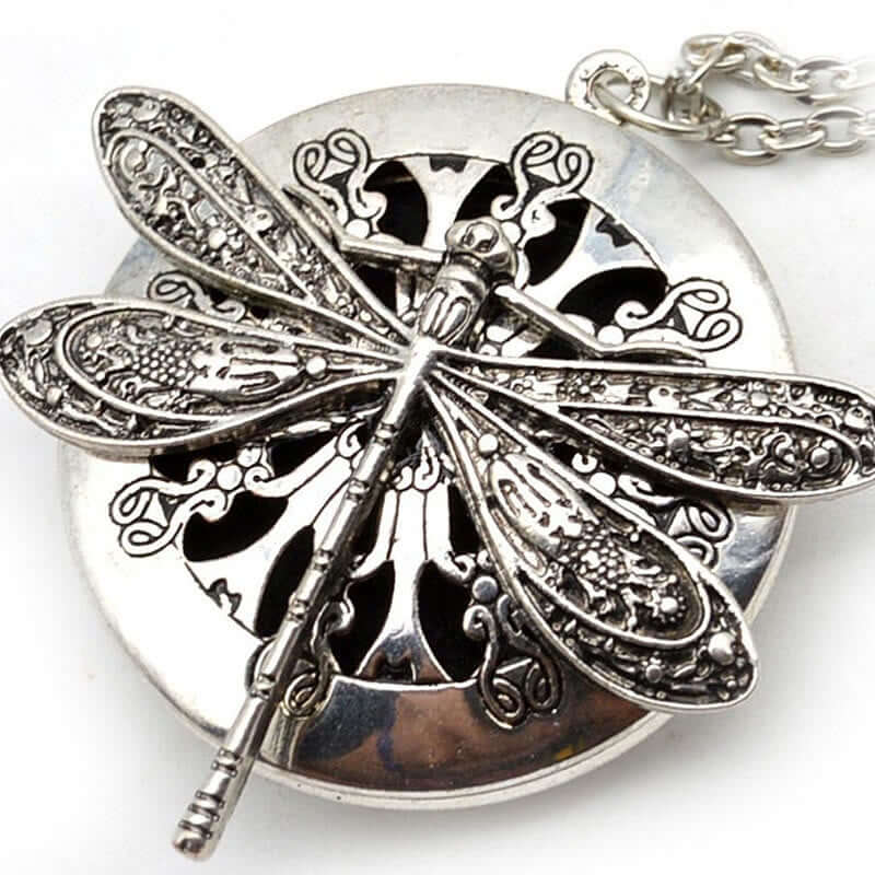 Stainless Steel Aroma Dragonfly Necklace