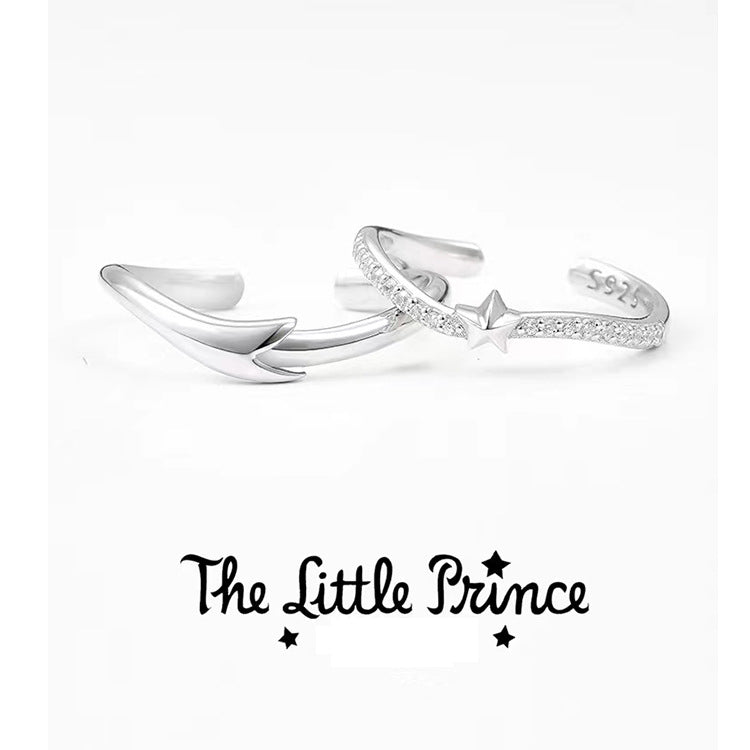 Little Prince and Star Couple Open Ring