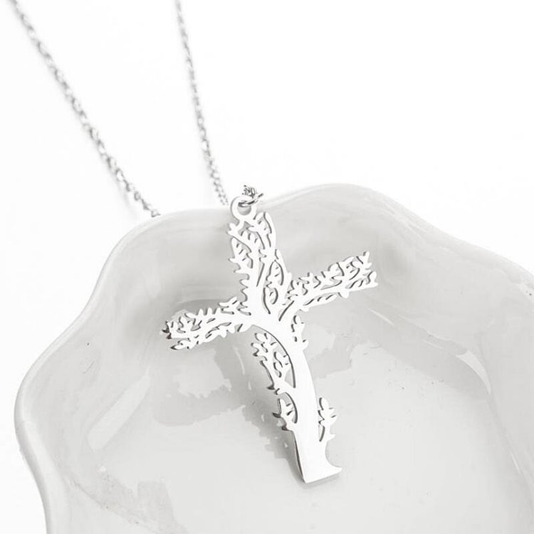 Tree of Life Cross Necklace