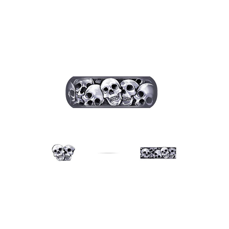 Men's Vintage High Street Skull Sterling Silver Rings