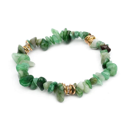 Irregular Stone Crystal Crushed Beads Bracelet