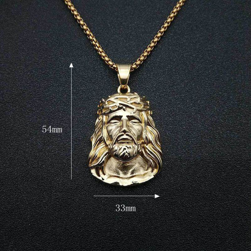 New Hip-hop HIPHOP Jewelry Titanium Steel Vacuum Gold-plated Inlaid Synthetic Cubic Zirconia Pendant