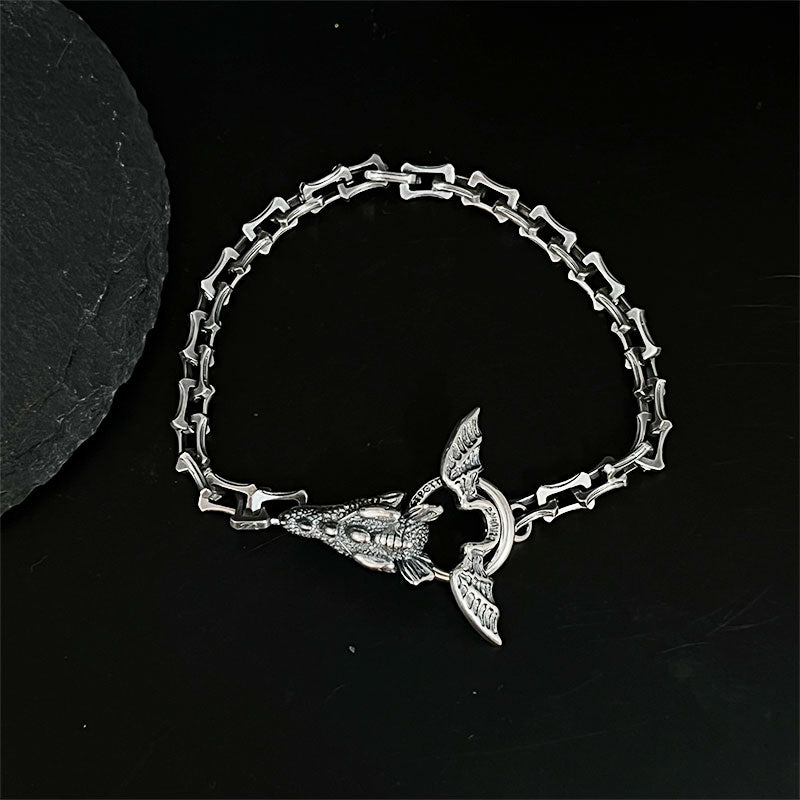 Vintage Men's Evil Dragon Chain Bracelet