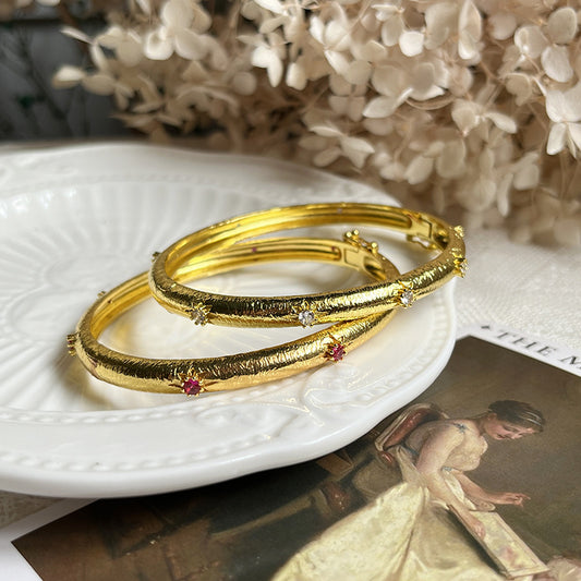 Gold-plated Zircon Vintage Bracelet