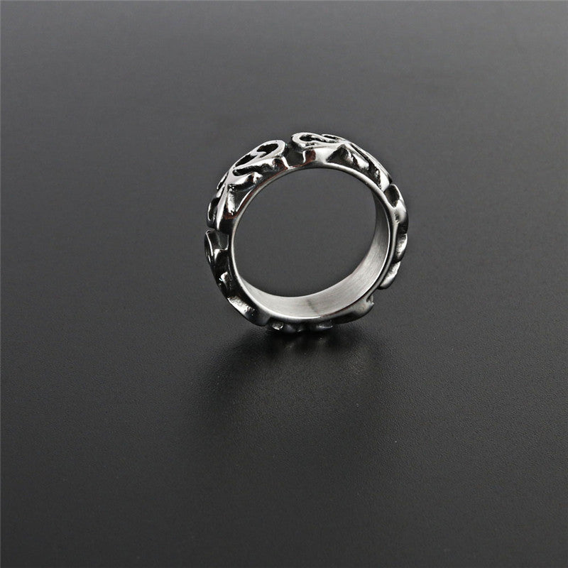 Retro Carved Punk Domineering Ring for Men