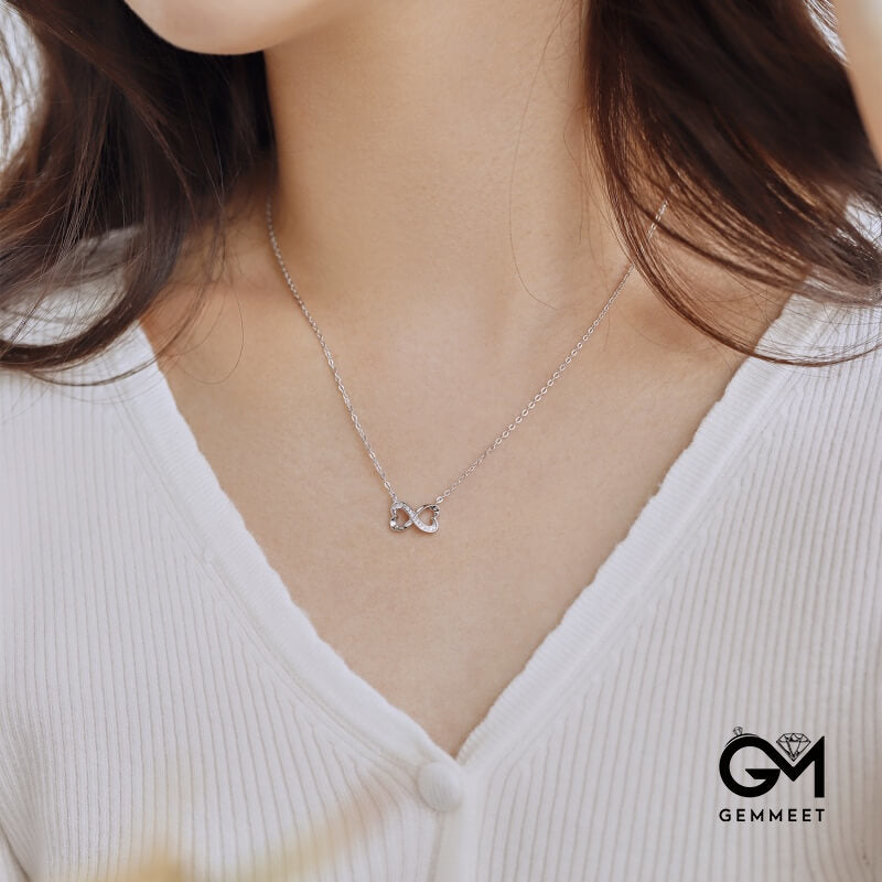 S925 Sterling Silver Infinite Symbol Love Necklace