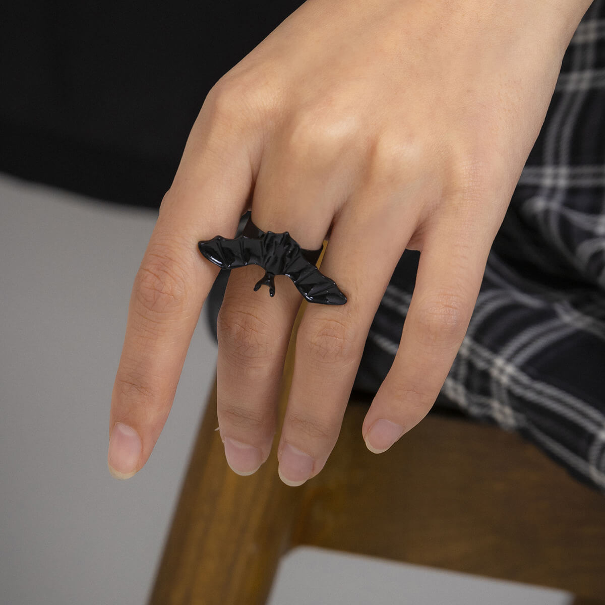 Halloween Bat Tide Cool Dark Wind Animal Personality Open Ring