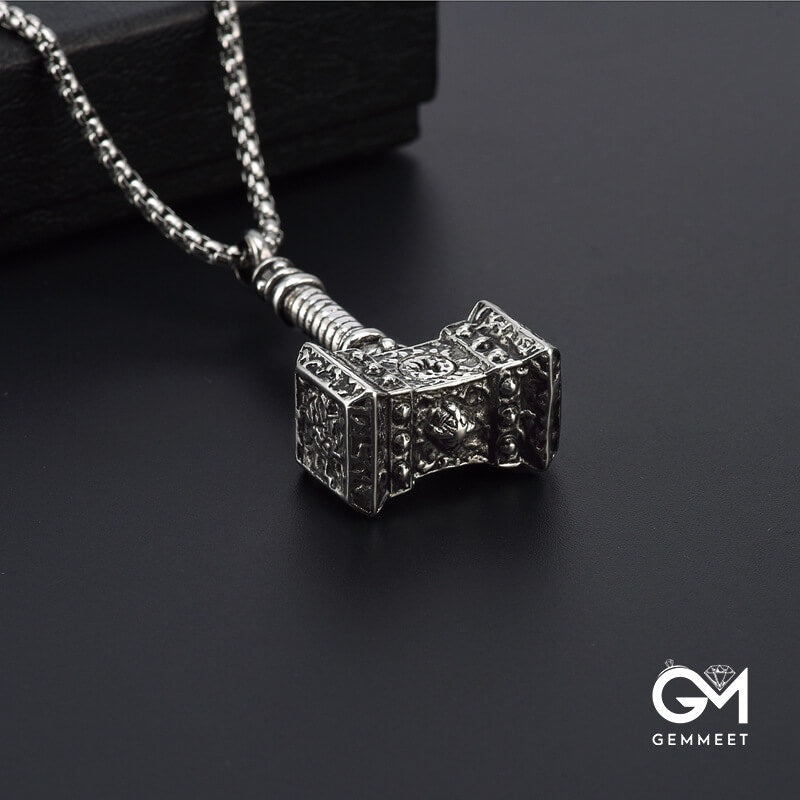 Vintage Viking Thor's Hammer Pendant Necklace