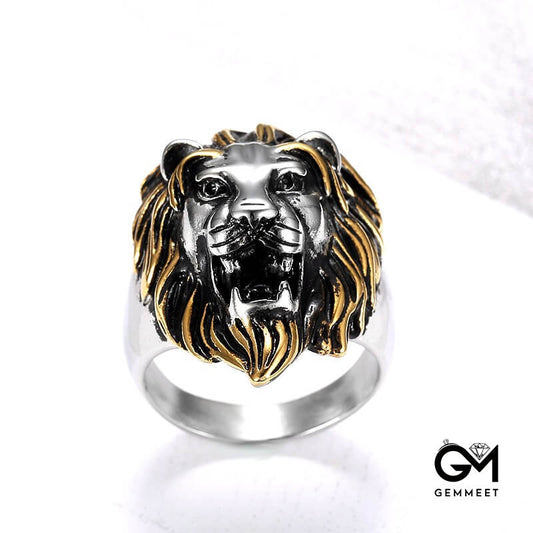 Lion Head Manly Ring