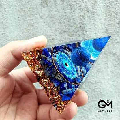 Lapis Lazuli Stone Orgone Pyramid