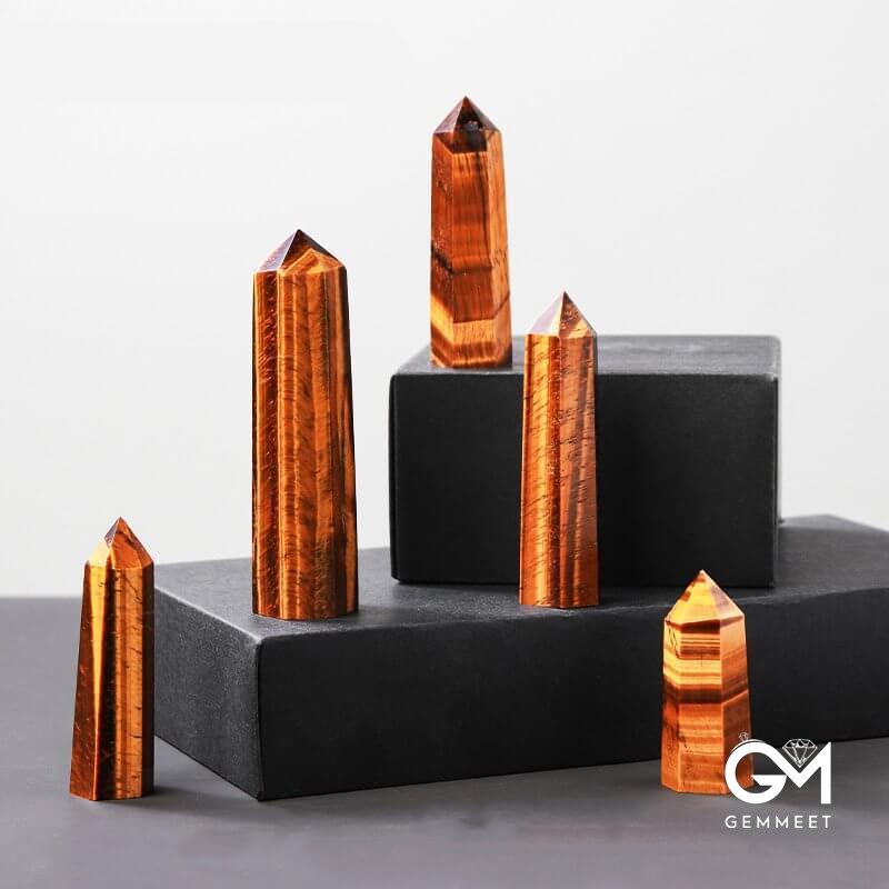 Tiger Eye  Crystal Wands Tower