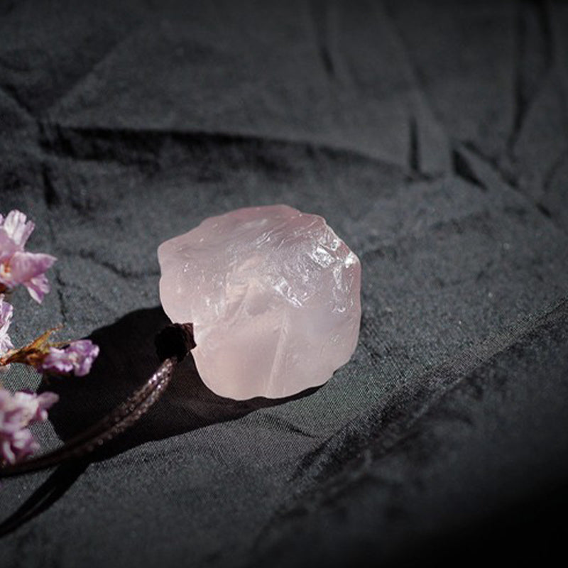 Natural Rose Quartz Gemstone Necklace