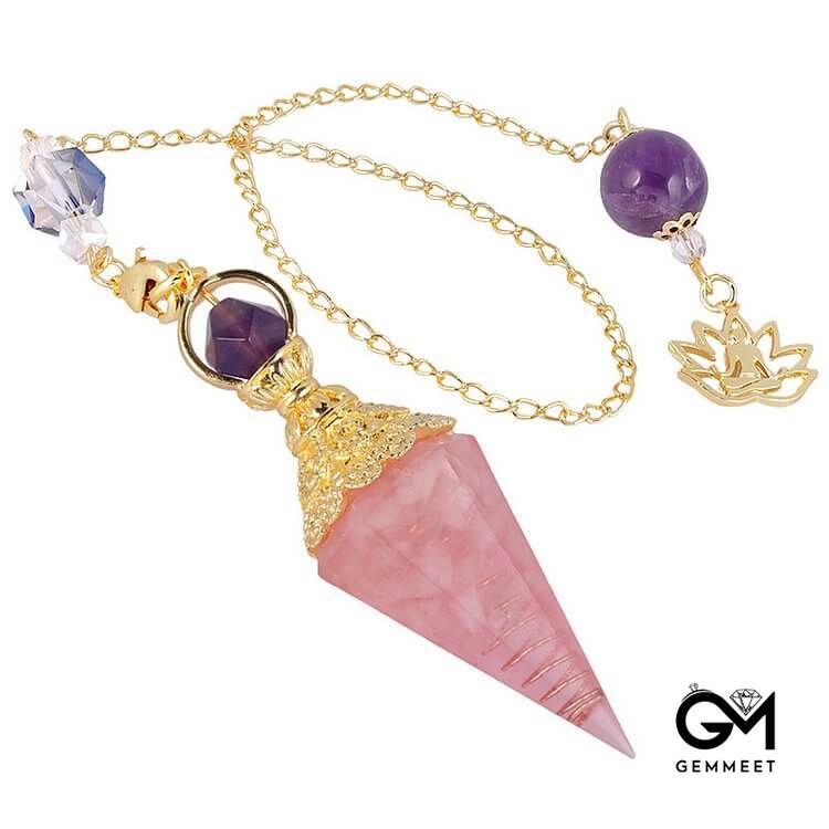 Variety Crystal Stone Pendulum