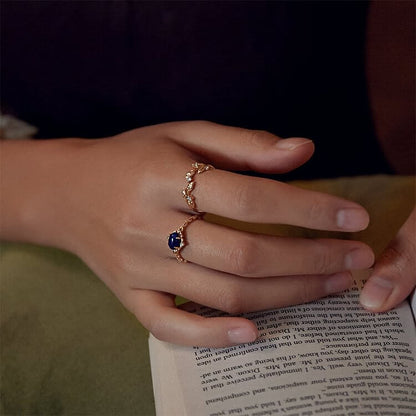 "All thoughts are stars" - Retro Lapis Lazuli Ring