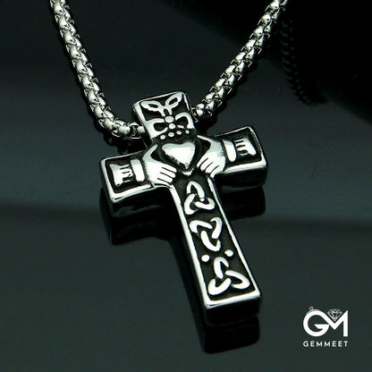 Vintage Alloy Cross Necklace