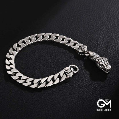 Simple Punk Hip-hop Snake  Bracelet