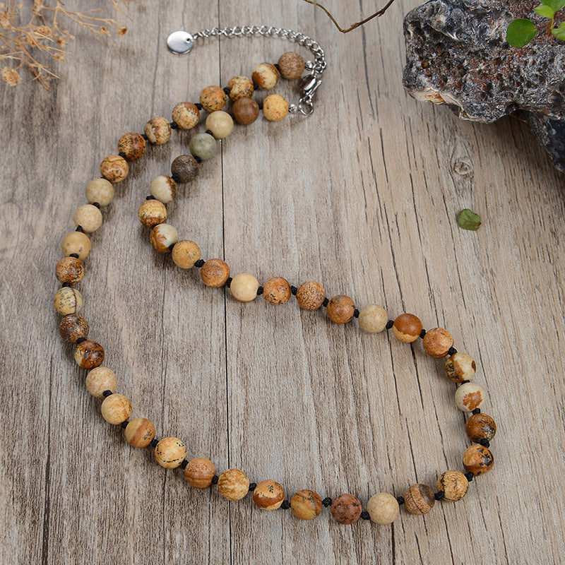 Trendy Tiger Eye Agate Necklace