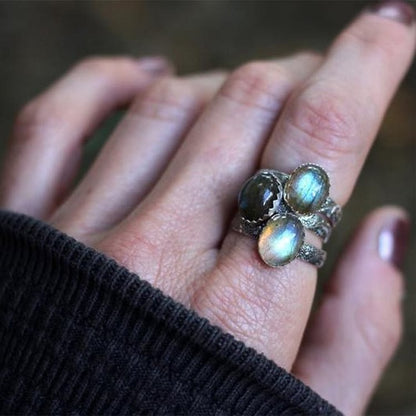 "Gentle Moonlight" - Vintage Moonstone Ring