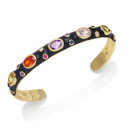 Cute Candies Color Stones Cuff Bangcle