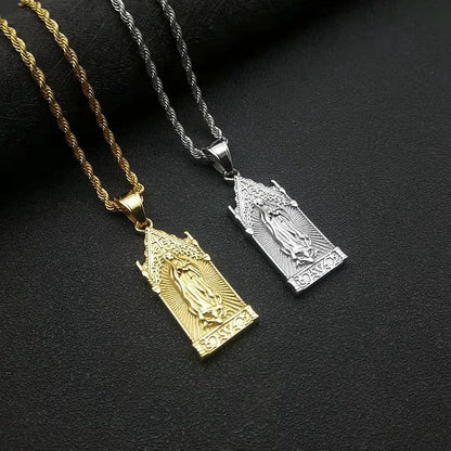 Hip Hop Jewelry Titanium Steel Maria Pendant