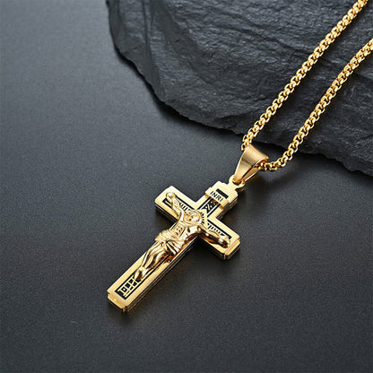 Catholic Jesus Christ Cross Crucifix Necklace