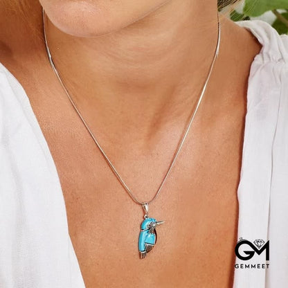 Turquoise Bird Necklace