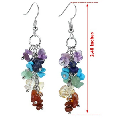 Grape Shape Chakra Orgone Earrings