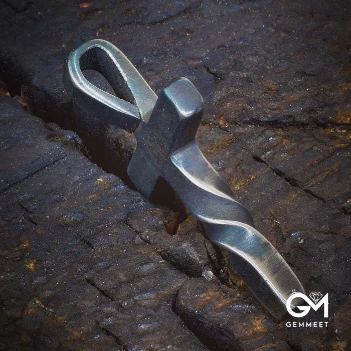 Hammer-cross Men Necklace